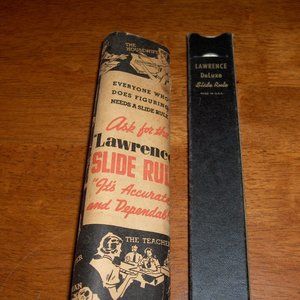 Slide Rules 1940 Lawrence & Acumath #600